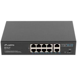 LANBERG RSFE-8P-2GE-120 Switch No administrado Gigabit Ethernet (10/100/1000) con PoE, Montaje en Rack 1U Negro Precio: 63.50000019. SKU: S5615274