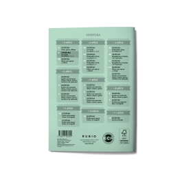 Rubio Cuaderno Caligrafia Nº 01 - Desarrollo de destrezas motrices para lenguaje escrito, 18x210x155 mm