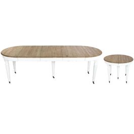 Mesa de Comedor Home ESPRIT Blanco Abeto 100 x 100 x 78 cm