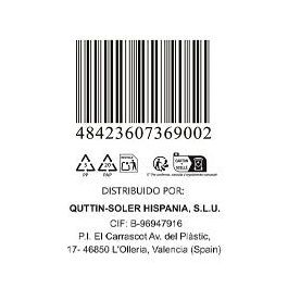 Quttin Cuchillo Santoku de Cocina con Alveolos Serie Kasual 17 cm (24 Unidades)