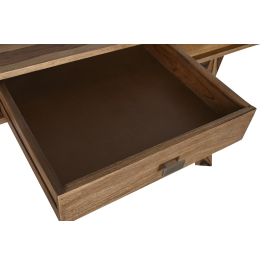 DKD Home Decor Escritorio Alpino de Madera Sheesham Natural 140 x 50 x 96 cm