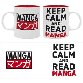 Abystyle Taza Keep Calm And Read Manga - Cerámica, 320ml, Apta Microondas y Lavavajillas