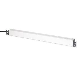 Digitus DN-95438 Regleta de Enchufes 9 Tomas 19" Aluminio Negro Plata 2m