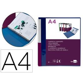 Carpeta Liderpapel Canguro 2 Anillas 25 mm Mixtas Polipropileno Din A4 Azul Translucido Precio: 2.8900003. SKU: B1AECL2HPE