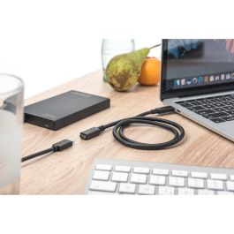 DIGITUS USB 2.0 Verlängerungskabel Typ C -C St/Bu 2.0m. sw