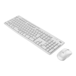 Logitech MK295 Teclado y Ratón Inalámbricos Blanco Apagado Receptor Unifying Francés