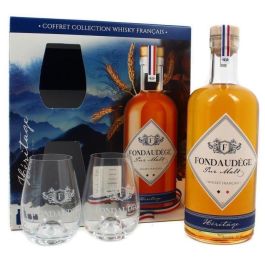 Fondaudege - Héritage - Caja de Whisky Puro de Malta 40,0% Vol. 70cl + 2 vasos