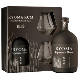 Ryoma - Caja de Ron 40,0% Vol. 70cl + 2 vasos