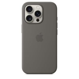 APPLE iPhone 16 Pro - Funda de Silicona con MagSafe - Gris Piedra