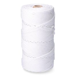 Cordón trenzado polipropileno blanco, calibre 5 mm x 200 m