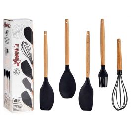 Set 5 Utensilios Cocina Silicona Mango Madera Haya Kinvara 7X33CM (24 Unidades) Precio: 283.68999945. SKU: B1HHVMBYGT