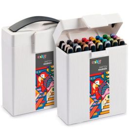 Carioca Sketch Marker Doble Punta Cincel-Pincel, Tinta Alcohol, Colores Surtidos, Caja Premium 32 Unidades Precio: 21.49999995. SKU: B1AW7NJAZE