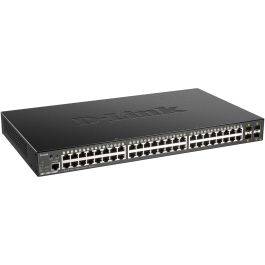 D-Link DGS-1250-52XMP/E Switch Smart Gestionable 52 Puertos (48 PoE Gigabit + 4 SFP+ 10G) - Optimizado para Videovigilancia