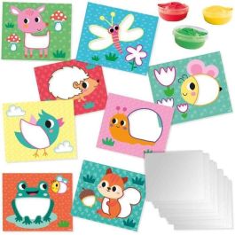 Ses Creative SES8710341249250 Tarjetas Eco para Pintar con los Dedos - Exprésate con hojas de papel