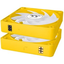 Thermaltake CT140 EX ARGB Sync Ventilador PC Refrigeración 140mm Amarillo 3 Unidades