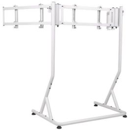 Thermaltake GSC-MSP-MDSLWH-01 Soporte Triple Monitor Pro Snow, hasta 60 kg, para pantallas de 27" a 55", Blanco