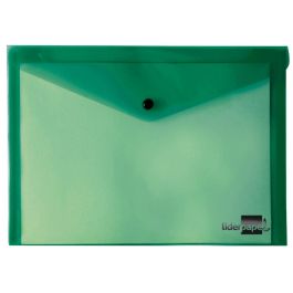 Carpeta Liderpapel Dossier Broche 34353 Polipropileno Din A5 Verde Transparente 12 unidades