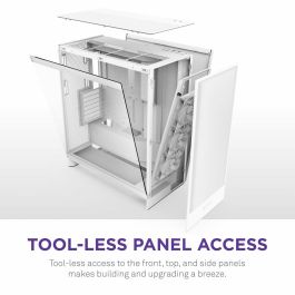 NZXT CM-H72FW-01 H7 Flow - Caja Semitorre de PC ATX/Micro-ATX/Mini-ITX, Blanco