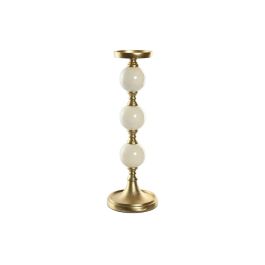 Candelabro Moderno DKD Home Decor Dorado Blanco 15 x 43.5 x 15 cm