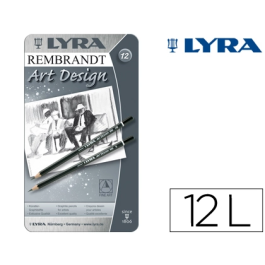 Lyra Rembrand Art Design Lápices de Grafito Caja de 12 Graduaciones (6B, 5B, 4B, 3B, 2B, B, HB, F, H, 2H, 3H, 4H) Arte y Diseño Profesional Precio: 14.49999991. SKU: B17NRFL4EL