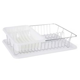 Escurreplato Plano Blanco Kinvara 43.5x33.5x11 cm - Bandeja y Recipiente en PP y Hierro (4 Unidades) Escurreplato Plano Blanco Kinvara 43.5x33.5x11 cm - Bandeja y Recipiente en PP y Hierro (4 Unidades)