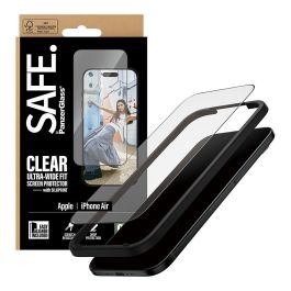 PanzerGlass SAFE Protector de Pantalla con Marco Negro para iPhone Air | Ultra-Wide Fit con EasyAligner, Aplicación en Seco, Anti-Rayones y Golpes