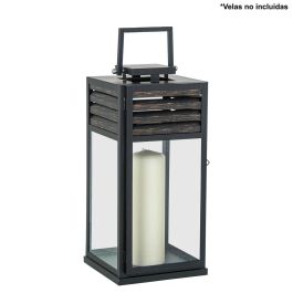 Farol Alexandra House Living Negro Acero