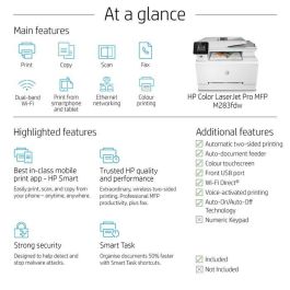 HP M283fdw Impresora Multifunción Láser Color Pro Inalámbrica con Fax, Compatible con HP Smart App y Seguridad