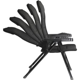 Soplair Sillón Mayor Negro de Confort, Respaldo Regulable 5 Posiciones, Lona 3D Mesh, Aluminio Gris Oscuro