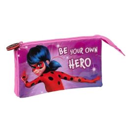 Portatodo Triple Lady Bug Fucsia (22 x 12 x 3 cm)