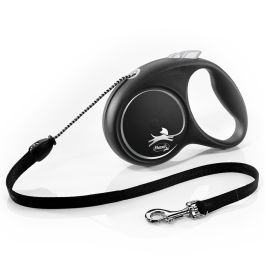 Correa Flexi Black Design M Cordón 5M Silver Correa Flexi Black Design M Cordón 5M Silver