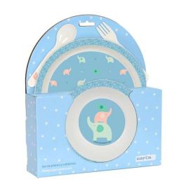 Set de Menaje Infantil Safta Elefantes (4 Piezas) Precio: 4.79000038. SKU: B1D98VBEJT