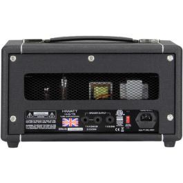 Hiwatt Hi-5 Cabezal Amplificador Guitarra de Válvulas 5W, Bucle de Efectos, Salida Auriculares, EQ 2 Bandas, Negro