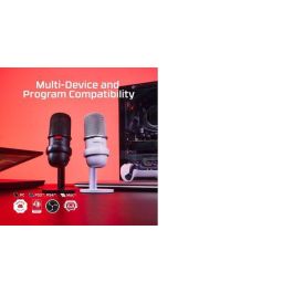 HyperX SoloCast Micrófono USB Condensador, Patrón Cardioide, Sensor Tap-to-Mute, para Streamers y Creadores, Negro