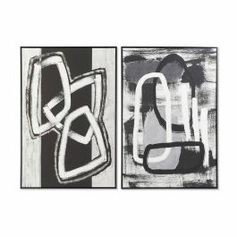 Cuadro Moderno DKD Home Decor Negro Blanco 4.5 x 122.5 x 83 cm (2 Unidades) Precio: 113.50000013. SKU: B1DZDQ4A23