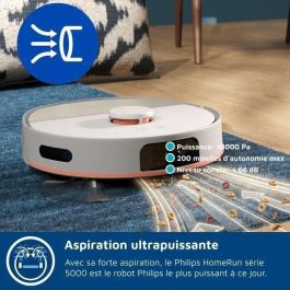 Philips XU5100/20 Aspiradora robot 10000 Pa con vaciado automático y navegación láser