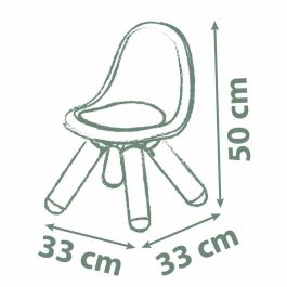 Smoby S.Life Silla de Juguete de Plástico Terracota para Niños, Edad Mínima 3 Años