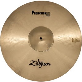 ZILDJIAN K Projection Ride 21" Plato Ride con Campana Grande y Acabado Brillante para un Ataque Definido y Gran Proyección