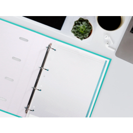 Antartik Recambio A4 100 Hojas 90gr Puntos 4 Taladros Bandas de 5 Colores