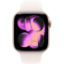Apple Watch S11 Aluminium 42mm Rosegold con Sportarmband Blassrosa S/M
