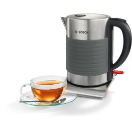 Bosch TWK7S05 Hervidor de Agua Eléctrico 1.7 L 2200 W Negro/Gris con Apagado Automático y Protección sobrecalentamiento