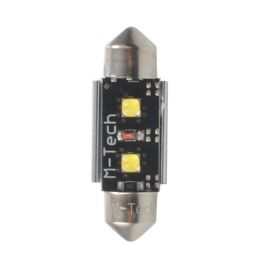 M-Tech L814 W C5 W Blister 2X LED 41 mm 2xHP LED Blanco Frío