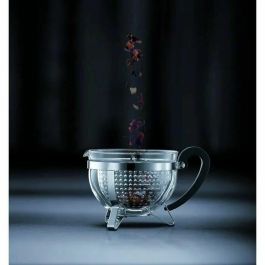 Bodum Chambord Tetera con Filtro Acrílico Tipo Cesta para Infusión Perfecta de Té y Tisanas 1.3L Vidrio Plástico Negro