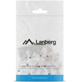 Lanberg Conector Cat 6 UTP RJ-45 8P8C Transparente para Cableado de Red (20 Piezas)