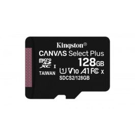 Tarjeta de Memoria Kingston CANVAS Select Plus 128GB microSD XC/ Clase 10/ 100MBs