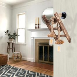 Aplique de Pared de Madera Erebos Yekaterinburg 1 Luz E27 Sin Bombilla [OPV-521SHN2134]