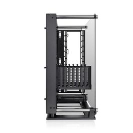 Thermaltake Core P3 TG Pro Caja de PC Midi Tower Negra con Cristal Templado, Compatible con Fuentes PS2, Soporta Discos 2.5/3.5"