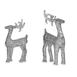Reno Plata Decorativo Navidad 60Cm Krist+ (4 Unidades) Precio: 90.49999948. SKU: B1C2DD9CNP