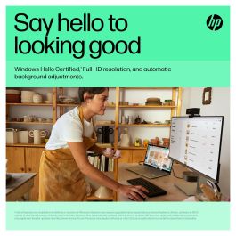 HP Webcam 620 FHD 1080p 60fps Cámara Web con Micrófono Incorporado