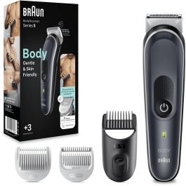Braun BG 5340 BodyGroomer, Recortador Corporal Inalámbrico, Uso en Seco y Mojado, Lavable, Batería Litio 100min